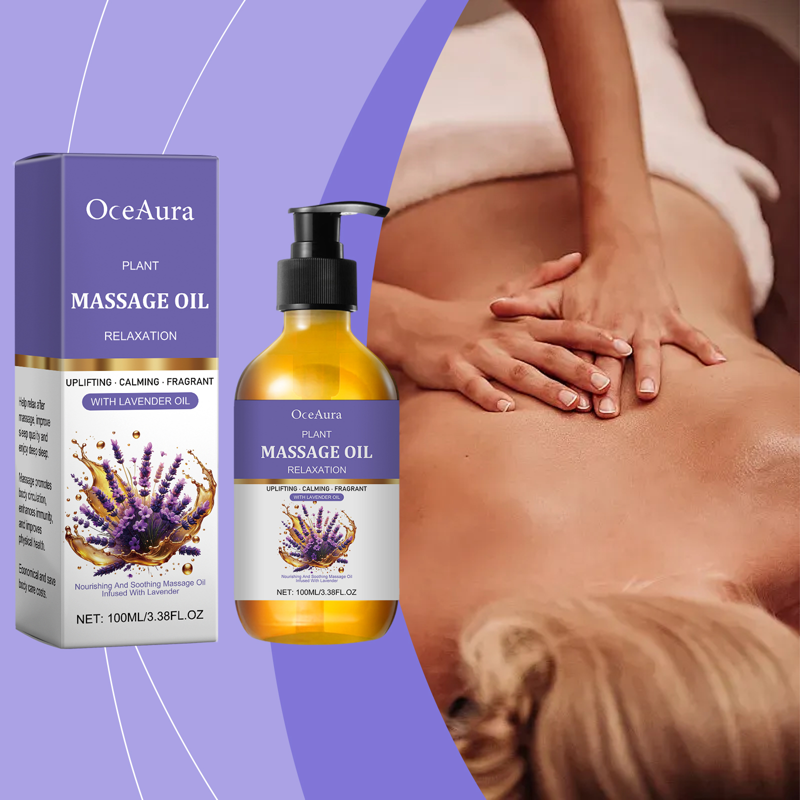 Lavender Essential Oil For Bod - Spa Wellness Massage avis et prix