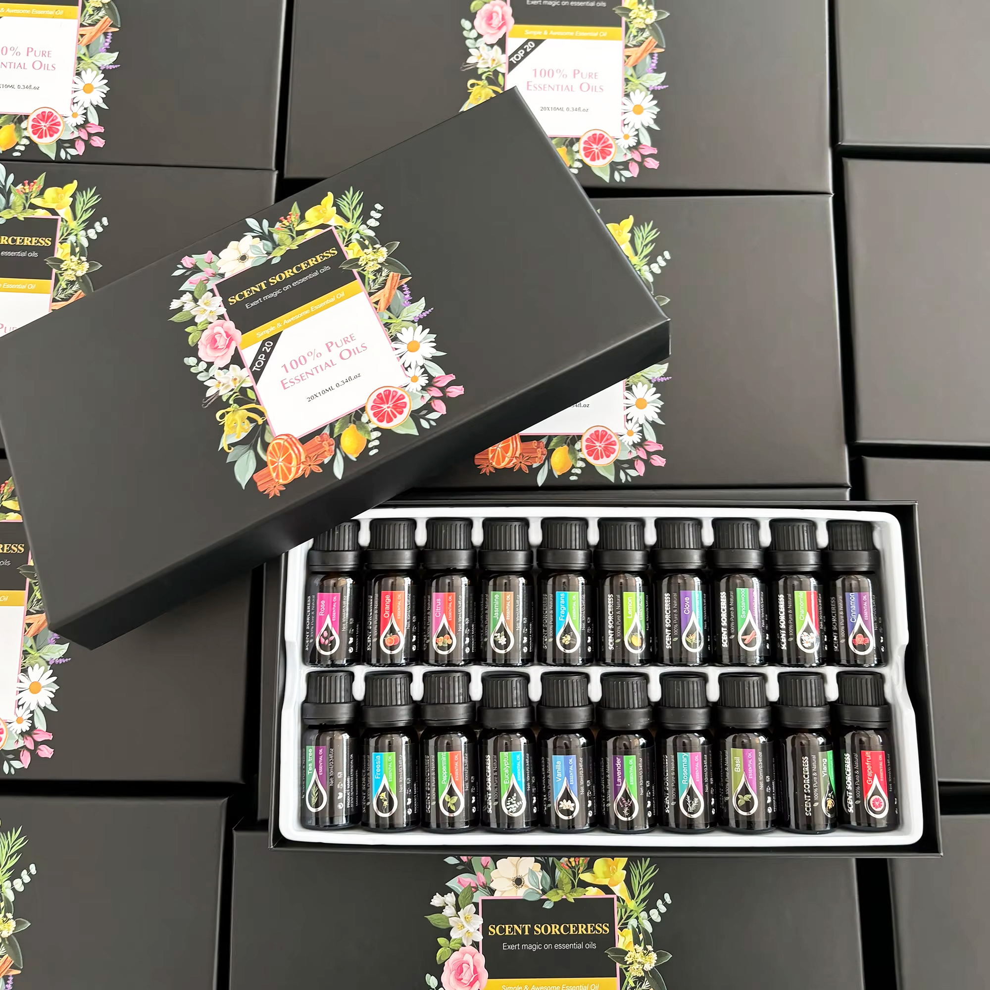 20pcs/set Essential Oil Set La - Spa Wellness Massage avis et prix