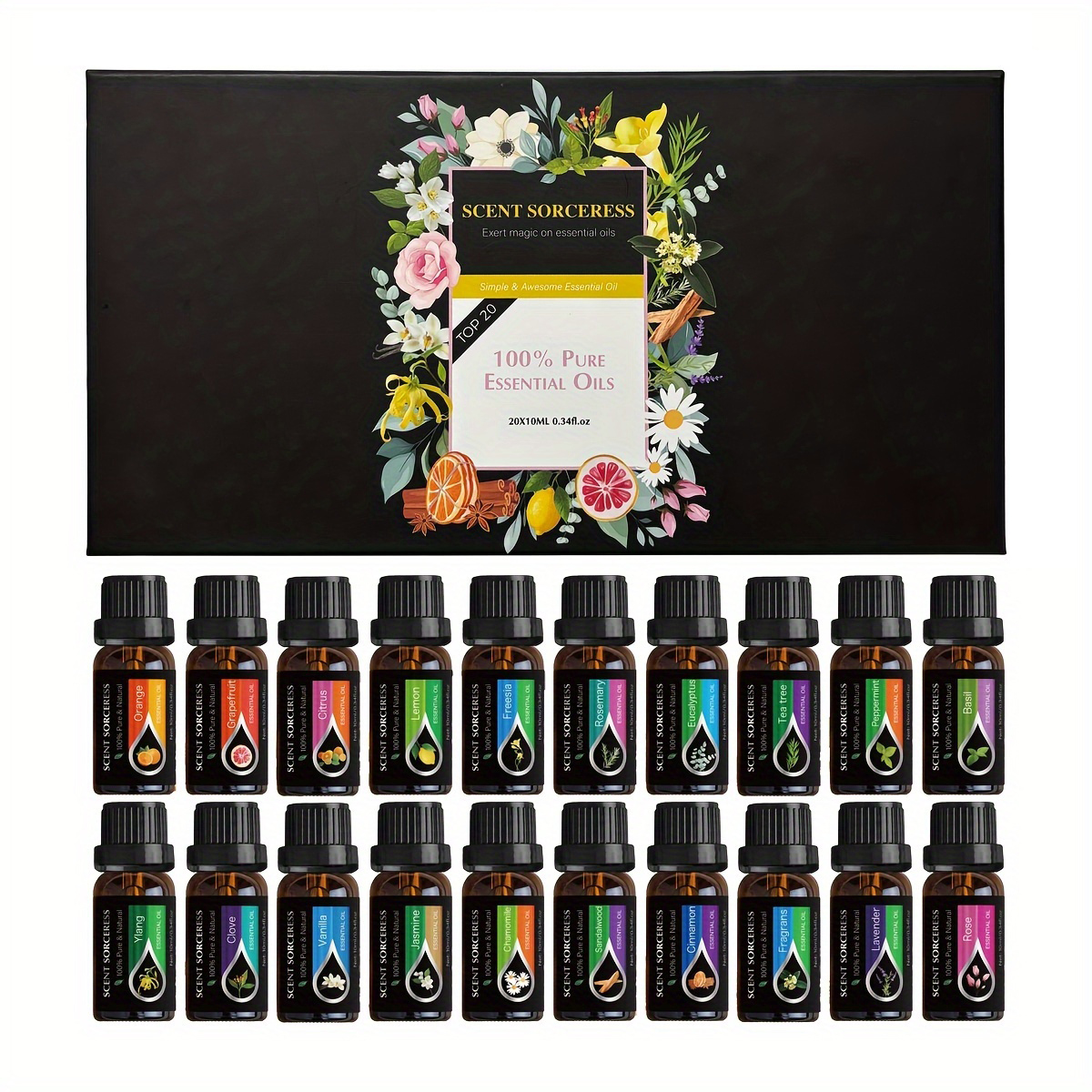 20pcs/set Essential Oil Set La - Spa Wellness Massage avis et prix