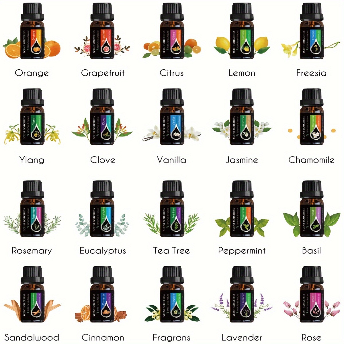 20pcs/set Essential Oil Set La - Spa Wellness Massage avis et prix
