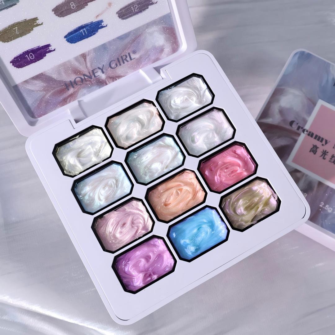 12-grid Dreamy Texture Gel Nai - Waxing Kit Home avis et prix