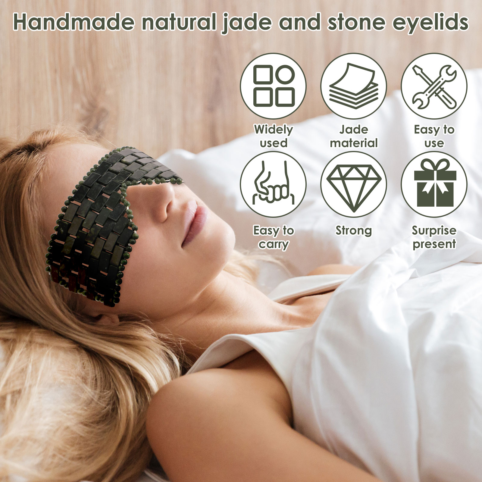 Jade Eye Mask Portable Jade St - Spa Wellness Massage avis et prix