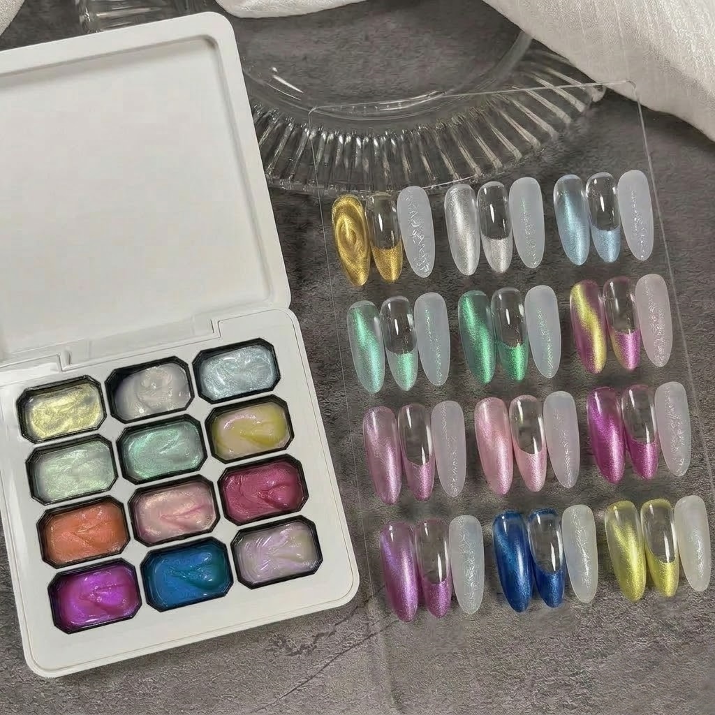 12-Grid Dreamy Texture Gel Nai - Waxing Kit Home avis et prix