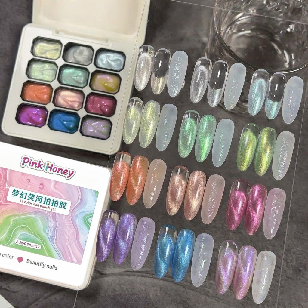 12-Grid Dreamy Texture Gel Nai - Waxing Kit Home avis et prix