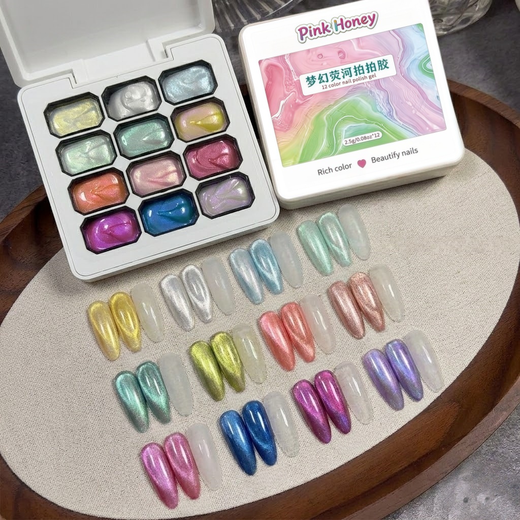 12-Grid Dreamy Texture Gel Nai - Waxing Kit Home avis et prix